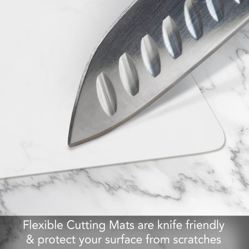 Counterart Cut N' Funnel Large Food Service Grade Heavy Gauge Flexible Plastic Cutting Board Mat 1 Pack Made in the USA BPA Free Dishwasher Safe - Image 3